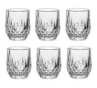 ZQINGQING Vasos Cristal Juego De 6 Uds Copas Vino, Copa Cristal Transparente, Exquisita Cóctel, Whisky, Barra, Cerveza Brandy(85ml)