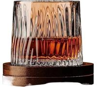 ZQINGQING Vasos Cristal Vaso De Whisky Con Base, Vasos Cristal for, Giratorios, for Vino, Brandy, for Bar Y Hogar(Type a)