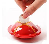 ZQION 1 unid truco mágico de la moneda trucos ovni desaparece la luz de reaparición a través del primer plano trucos mágicos magia accesorios