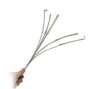 ZQION Antorcha al bastón-5 Antorcha llameante al bastón de Plata Trucos de Magia Accesorios Mago Escenario Ilusiones Truco Accesorios