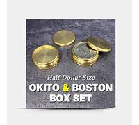ZQION Okito & Boston - Juego de cajas (tamaño de medio dólar), trucos mágicos, aparecen, desaparecer, mago, primer plano, ilusiones, truco