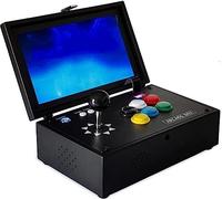 ZQJYMXY Consola de juegos arcade de lucha tipo portátil, mini caja arcade 3D portátil for el hogar de 8 GB + 128 G con función de cambio de idioma de pausa del juego y soporte for 4 personas en línea