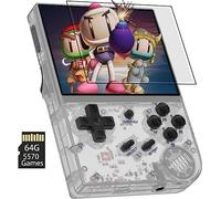 ZQJYMXY Consola de juegos portátil compatible con Linux, 5G WiFi 4.2 Bluetooth Pantalla IPS de 3,5 pulgadas Tarjeta 64G TF 4452 juegos clásicos (Size : White)