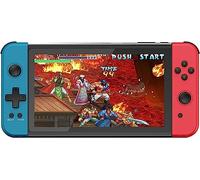 ZQJYMXY Consola de juegos portátil X70 HD, simulador de arcade con joystick FC PS de 64 GB y 7 pulgadas con 2 controladores inalámbricos (Size : Red and Blue)