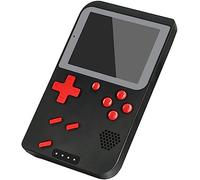ZQJYMXY Consolas De Juegos Portátiles, Mini Consola De Juegos De Bolsillo Retro Portátil con Banco De Energía De 8000 Mah Y Función De Linterna LED 400 Juegos Clásicos FC Incorporados (Size : Black)