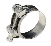 Zqkimzi Abrazaderas de engranaje sin fin para fontanería, abrazadera de manguera de acero inoxidable de procesamiento fino, clip resistente para tubo ajustable para una conexión segura