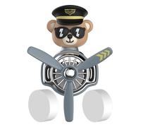 Zqkimzi Airplane Car Air Freshener, Vent Clip Freshener Shaking Head Airplane Shape, Rotating Fragrant Fan, Ideal for Long and Short Distance Driving, Perfect for Minivan and Caravan