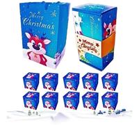 Zqkimzi Cajas De Navidad Envueltas | Cajas de Dinero Plegables con Efecto Rebote para Navidad | Suministros Para Fiestas En Casa Celebración Boda Joyería Repostería Cumpleaños San Valentín