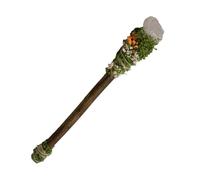 Zqkimzi Crystal, Wiccan Cosplay Wand Props, Crystal Wands with Polished Finish, Natural Stone s with Mystic Style for Meditation Divination Mystical Ambiance Amplifier Sturdy Materials