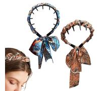 Zqkimzi Diademas con Peine para Mujeres - Diadema Peine Accesorio Para Cabello - 2 Unidades Antideslizante Moda Vintage Regalo Para Mujer Niña