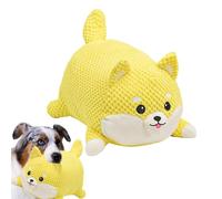 Zqkimzi Dog Squeaky Toys, Interactive Calming Chew Toys for Aggressive Chewers, Durable Dog Training, Stimulating for Boredom Relief, Soft Pineapple Velvet & Wicking Cloth (Small, Large)