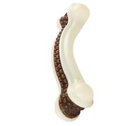 Zqkimzi Dog Toy Bone, Chewy Pet Toys, Boredom Relief Interactive, Teething Training Bone and Chewing for Small, Medium, Large Breed, Pets Puppy Playtime Engagement, Nylon+Leather