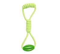 Zqkimzi Dogs Rope Ball Toy, Portable Dog Rope Toy, Food Dispensing Chew Toys, Interactive Training Teeth Cleaning with Balls for Small, Medium Pets 35.5x125 Inch