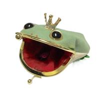 Zqkimzi Frog Wallet, Fashionable Animal Design, Exquisite Compact Pouch, Cute Mini Anime Cosplay Accessory, Portable Wallet for Adults, Girls, Boys, Women, Men, 12.7x10cm