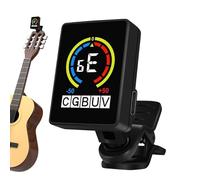 Zqkimzi Guitar Tuner Clip On, Precise Digital Electronic Ukulele Tuner, Portable Music Tuning Accessories for Stage, Practice, Studio, Performance, LED Display, 2.7x3.7x4.2cm