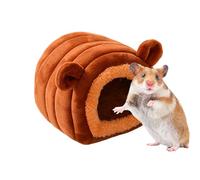 Zqkimzi Hamster Cozy Bed, Winter Shelter for Hamsters, Hamster House for Hedgehogs, Comfortable Hamster Winter Bed, Soft Hamster Sleeping House, Indoor Hamster Warm Nest, Warm Pet Bed for Hamsters