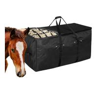 Zqkimzi Hay Bale Bag, Oxford Heavy Duty Extra Large Hay Bale Container, Waterproof Tote with Slow Feed Top Design, Ideal for Barn, Stable, Horse, and Farm Storage