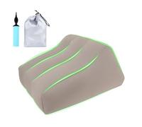 Zqkimzi Leg Elevation Cushion, Inflatable Foot Rest Pillow, Portable Soft Texture, Ergonomic Support Feature, Medium Size, Excellent for Back Pain, Hip Relief, Knee Comfort, or Long Travel Recovery