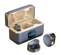 Zqkimzi Mini micrófono, Mini micrófono para vlogging, Altavoz con cancelación de Ruido, portátil para Cantar, vlogging, música, filmación, Medios, transmisión Social en