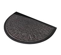 Zqkimzi Non Slip Door Mat, Entrance Rug System, Semi Circular Quick Dry Absorbent Indoor Floor Carpet Design, 15.75x23.62 Inches Sturdy Compact Dirt Trap Mat Style for Home Entry Use