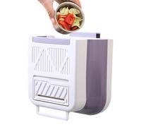 Zqkimzi Over Cabinet Trash Bin, Kitchen Garbage Holder, No Drill Hanging Waste Basket with Easy Install Design, Lightweight Household Organizer, Bin with Compact Style, RV Use for Bathroom Kitchen