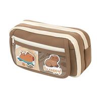 Zqkimzi Panda Pencil Case, Large Capacity Pouch, Stationery Pen Storage, Zipper Pencil Organizer, Pencil Case with Compartments, Portable Pencil Box, Pencil Organizer Case for Pencils, Pens, Erasers