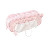 Zqkimzi Pen Bag, Pencil Storage, School Supply Holder, Multi-Compartment Interior, Lightweight Portable Build, 1 Piece, Perfect for Kids, Craft, Kindergarten, Girls, Students, Home