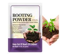 Zqkimzi Polvo Enraizante para Plantas de Interior,35g de Absorción Rápida Potenciador de Raíces Nutriente - Abono Fertilizante en Polvo para Trasplante,para Suculentas Cítricos Verduras Orquídeas