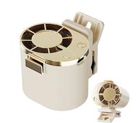 Zqkimzi Portable Clip Fan, Bladeless Personal Cooling Fan, 360 Rotating Clamp Fans with Strong Grip Design, Lightweight Cooling Accessory, Fans with Minimal Style, Travel Use for Car