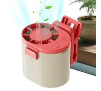Zqkimzi Portable Clip Fan, Bladeless Personal Cooling Fan, 360 Rotating Clamp Fans with Strong Grip Design, Lightweight Cooling Accessory, Fans with Minimal Style, Travel Use for Car