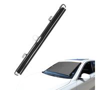 Zqkimzi Protección solar UV para parabrisas de coche | Parasol enrollable para coche, mecanismo de resorte universal adecuado para coches, pasajeros, camiones, niños y