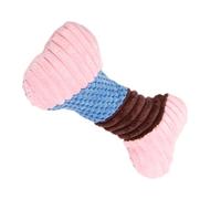 Zqkimzi Puppy Teething Toys, Dog Stuffed Toys, Bone Shape Dog Toy, Interactive Squeaky Toy, Plush Dog Toy, Soft Plush Toy, Creative Corn Flannel Squeaky Toy, Bone Shape Puppy Teething Toy