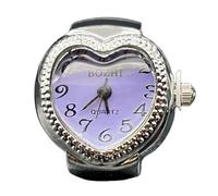Zqkimzi Reloj de Antiguo | Reloj de Banda elástica con de Cuarzo elástico,Reloj de Dedo con Forma de corazón Creativo, Reloj de analógico de Cuarzo para Mujeres y Hombres