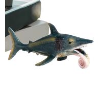 Zqkimzi Shark Model, Animal Models, Educational Play Toy Learning Activities Imaginative, Realistic Shark Figure for Home Collection and Party Supplies Display, 19x7.5x7cm