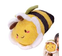Zqkimzi Soft Bee Stuffed Animals, Cartoon Plush Doll Collectible, Toys with Super Soft Fabric, Bee Plush Character, Cute Dolls with Huggable Design, Kids Toy for Nursery Bed Crib Sofa
