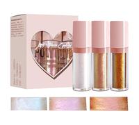 Zqkimzi Sombra de ojos líquida camaleón,Sombra de ojos con purpurina camaleón - 3X Sombras de multicromáticas | Maquillaje duradero de las sombras de del brillo del pigmento altamente para