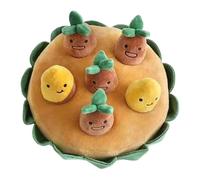 Zqkimzi Squeaky Dog Puzzle Toy, Potato Farm Dog Toy, Dog Snuffle Mat, Plush Puzzle Toys, 24x20 cm, Interactive Plush Puzzle Dog Toy with Potato Farm Design for Small, Medium, and Large Dogs