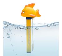 Zqkimzi Termómetro Flotante Para Temperatura De Piscina, Monitor Flotante de Temperatura del Agua, Herramienta de Medición Precisión y Respuesta Rápida para Piscinas Acuarios Bañeras Spa Exterior