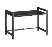 Zqkimzi Wear-Resistant Kitchen Organizer, Microwave Counter Top Stand, Expandable Multilayer Microwave Shelf, 160Lbs Bearing Load Shelf for Ovens, Carbon Steel Material