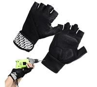 Zqkimzi Weight Lifting Gloves for Men, Exercise Gloves with Wrist Support, Full Palm Protection Gym Glove, Perfect for Weightlifting, Training, Fitness, and Cycling, 24x13 cm, 40g