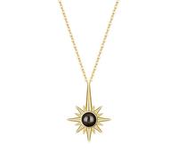 ZqlDDayUP Collares con foto Collar con colgante de sol personalizado para mujer, collar con proyección de foto personalizada Collar gargantilla con moneda de sol en plata de ley 925 Regalo de joyería