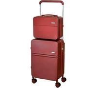 ZQNDFAC Juego de Maletas rígidas de 2 Piezas, Equipaje de Mano multifunción USB, Cubierta con Ruedas de Viaje de 20 ", 24" y 26 "+ Estuche de Belleza de 13" Bolsas de Viaje