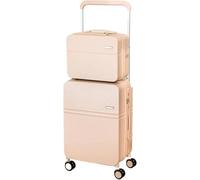 ZQNDFAC Juego de Maletas rígidas de 2 Piezas, Equipaje de Mano multifunción USB, Cubierta con Ruedas de Viaje de 20 ", 24" y 26 "+ Estuche de Belleza de 13" Bolsas de Viaje