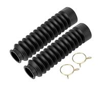 ZQO Protector del Amortiguador Cubierta Antipolvo Goma Moto Cubierta De La Horquilla Delantera Suciedad Negro Accesorios De La Motocicleta Piezas