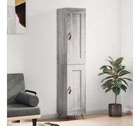 ZQQLVOO Aparador Alto de Madera de Ingeniería con Puertas y Patas de Metal, Armario de Almacenamiento Amplio para Organización del Hogar, Mueble Estable y Resistente a la Humedad