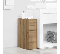 ZQQLVOO Armario de Baño Estrecho y Alto con Cajones, Mueble de Almacenaje para Hogar con Ruedas, Estructura de Madera Resistente a la Humedad, Ideal para Organizar