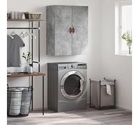 ZQQLVOO Armario de pared de madera con mucho espacio de almacenamiento, armario colgante para sala de estar, dormitorio, armario colgante robusto con puertas y asas, ahorra espacio y es resistente a