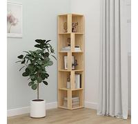 ZQQLVOO Armario multiusos de esquina de roble Sonoma, 33 x 33 x 164,5 cm