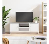 ZQQLVOO Armario para TV blanco para TV, mueble de pared para debajo del armario, aparador colgante, 102 x 30 x 37,5 cm, madera