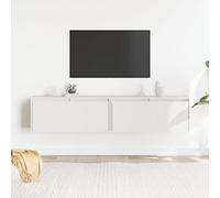 ZQQLVOO Armarios de pared 2 piezas blanco estantería de almacenamiento estantería para sala de estar oficina 80x30x35 cm madera maciza pino